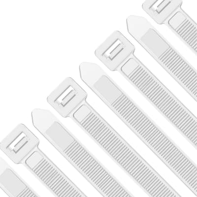 100 Stuks Dikke Kabelbinders 500mm x 7.6mm - Sterke Nylon Plastic Zelfsluitend, Extra Lange Zipper Tie Wraps voor Organisatie en Beveiliging