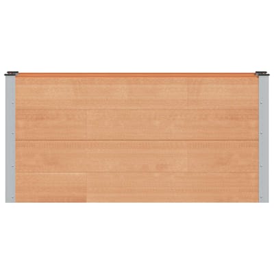 vidaXL Verhoogde plantenbak Bruin 150 x 30 x 72 cm WPC en Aluminium