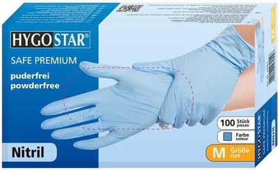 HYGOSTAR nitrilhandschoen "SAFE PREMIUM", S