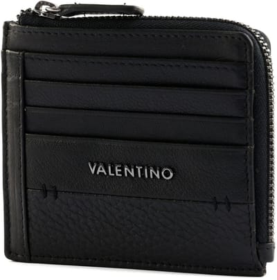 VALENTINO Leren kaarthouder Estro Credit Card Case Nero zwart