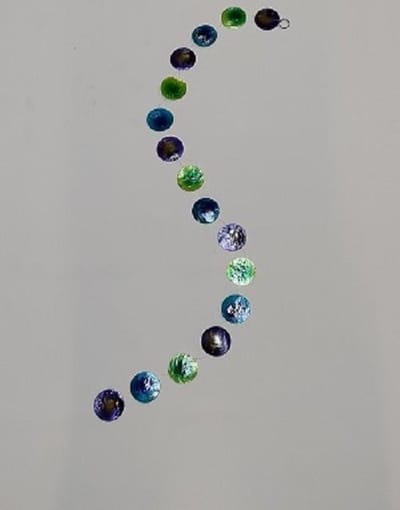 guirande capiz schelpen raamdecoratie deurhanger wanddecoratie hanger schelpen capiz gekleurd
