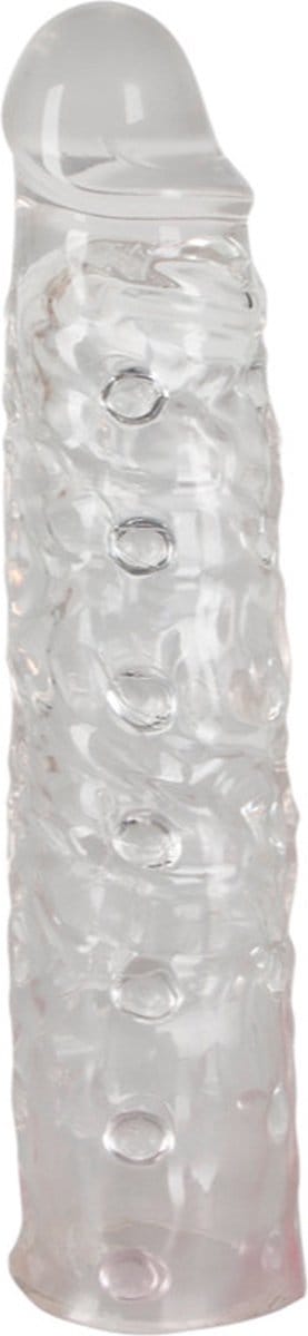Transparante en verlengende penis sleeve