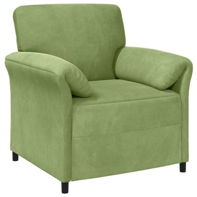 vidaXL - 1-Zits - Bank - Lichtgroen - 88 - x - 83 - x - 95 - cm - Fluweel