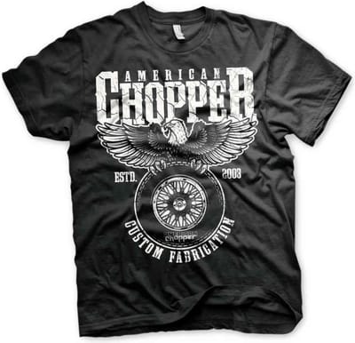 American Chopper Heren Tshirt -S- Custom Fabrication Zwart