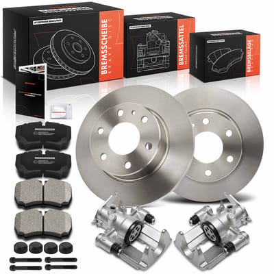 Frankberg 2x Remklauw+2x Remmen+4x Remblokken Achter voor Iveco