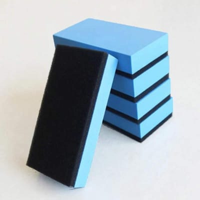 Keramische Coating Spons - Nano Wax Applicator - Auto Polijsten - Gecoat Kristal Materiaal - 10 Stuks - Blauw Zwart