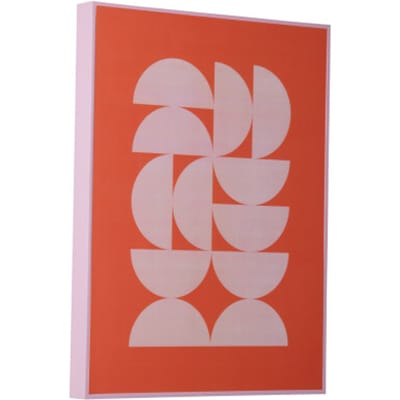 Present Time - Wall Art Geometric - Oranje - 3x30x40 cm