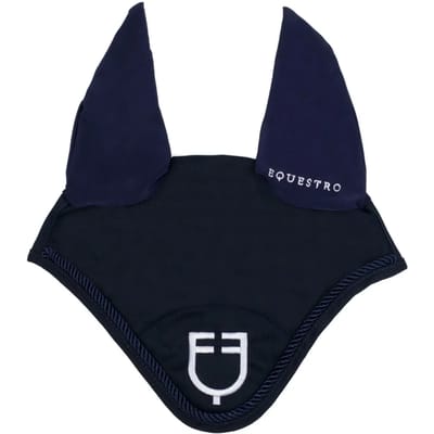 Vliegenmasker voor paard met trekkoord Equestro