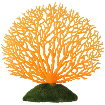 Plastic Kunstmatige Koraalplanten Ornament Onderwater Vissenkom Aquarium Decoratie Oranje oranje