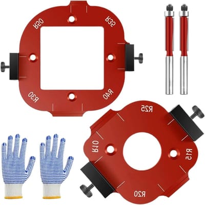 Geleiderails Set - Houtbewerking Hulpmiddel - Nauwkeurig Snijden - Aanpasbaar Radiusdesign - R10-R50 Serie - Set