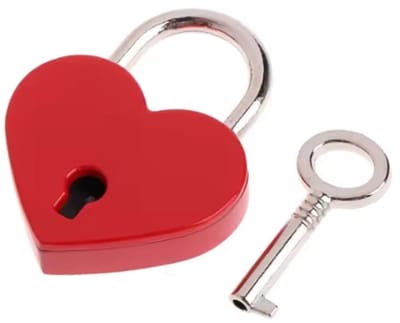 Actie4you® - Hartjes Slot - Hangslot - Hart - Valentijn – Moederdag – Rood