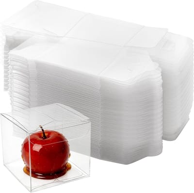 Transparante Geschenkdozen - Plastic Doosjes - Feestelijke Presentatie - Stevig PVC Materiaal - 50 stuks 12.7cm - Transparant