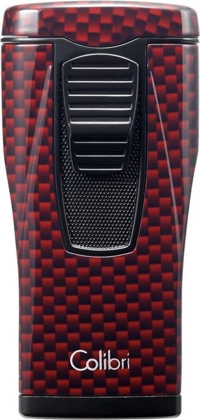 Aansteker Colibri Monaco carbon rood