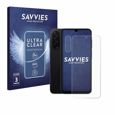Savvies - Screenprotector voor Samsung Galaxy A26 5G (Voor+Camera) - Folie Beschermfolie transparant 6 Stuks