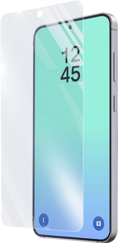 Cellularline Screenprotector 9H Gehard Glas - Geschikt voor Samsung Galaxy S26 - Edge-to-Edge - Transparant