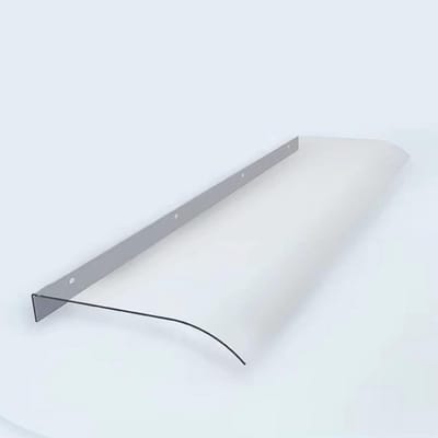 Regenkap Deur - Luifel Buiten - Weer Beschermen - Naadloos Polycarbonaat - 50x60cm - Transparant