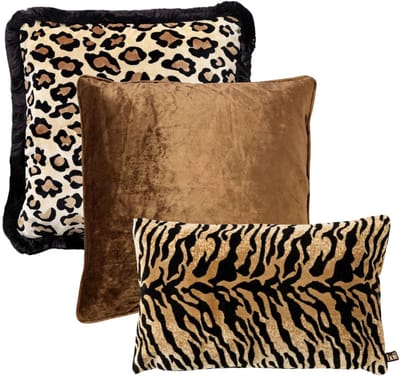 Hoii - KUSSENSET | 3-delig | bruin, beige | Hoii | inclusief binnenkussens