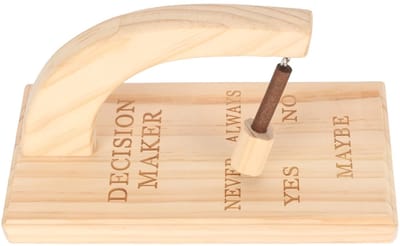 Dailygoods- Beslisser Eikenhout - Magnetische Beslisser - Creatieve Selector - Innovatieve Oscillerende Standaard - Snelle Beslissingen - Eenvoudige Installatie - Beslissingshulp