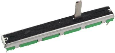 Dailygoods- Potentiometer 75mm 10K - Dubbelrecht - Schuif - Fader - Weerstand B10 - Hoogwaardige Kwaliteit