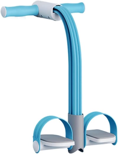 Pedaal Trekker Touw - Fitness Band - Thuistraining - Realtime Stemtelling - 27x55 cm - Blauw