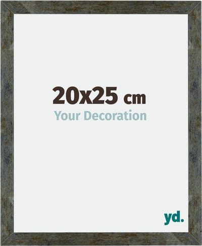 Your Decoration - Fotolijst 20x25 cm - MDF - Blauw Goud Gemeleerd - Mura