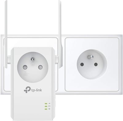 Wifi Bereik Vergroter - Router Extender - Draadloos Netwerk - Met Extra Stopcontact - 11 x 6.5 x 7.5 cm
