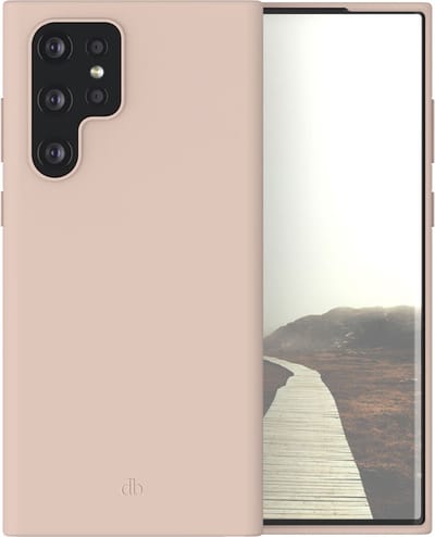 Samsung Galaxy S22 Ultra Backcase hoesje - dbramante1928 - Effen Roze - TPU (Zacht)