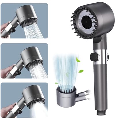Dailygoods- Douchekop Hoge Druk - Regendouchekop - Douchekop met Filter - Antikalk Douchekop - Siliconen Massagekop - 3 Sproeimodi - Douchekopfilter
