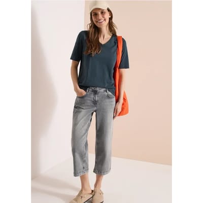 3/4 Wide Legs jeans in Loose Fit