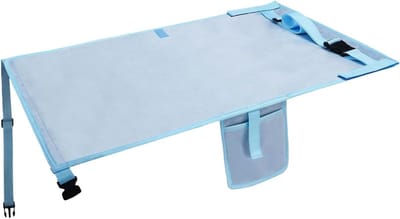 Kinder Vliegtuig Bed - Reis Accessoire - Comfortabel Reizen - Lichtgewicht & Opvouwbaar - 76 x 44.5 cm - Blauw