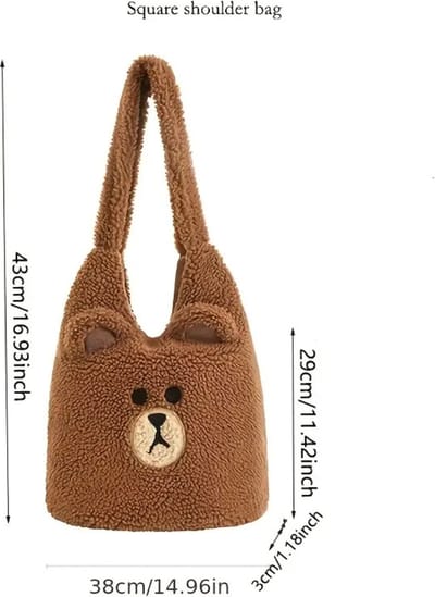 Livano Teddy Tas - Fluffy - Rugzak - Backpack - Schooltas - Dames - Heren - Meisje - Jongens - Schoudertas