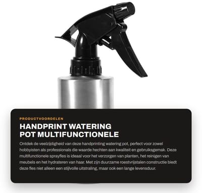 Dailygoods- Gieter 304 Roestvrij Staal - Handdruk Sproeier - Multifunctionele Waterkoker - Voor Planten/Gezicht - 250ml - Duurzaam en Corrosiebestendig - Waterfles