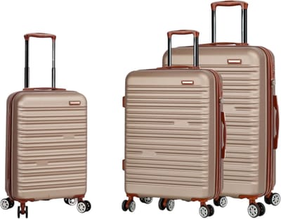 Madisson - kofferset - 3 stuks - Reiskoffer met 4 wielen - champagne