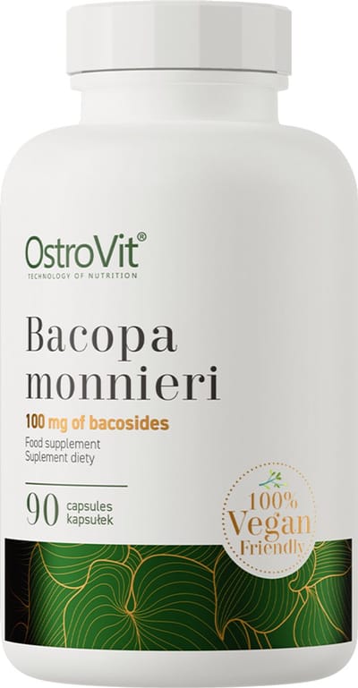 OstroVit - Bacopa Monnieri - VEGE 90 tablets - bacopa monnieri-extract - 100% vegan – vrij van dierlijke ingrediënten - Ideaal bij studie, werk of mentale belasting