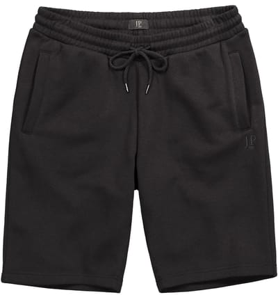 JP 1880 - Heren - Sweatbermuda Buik-Fit basic OEKO-TEX - Zwart - Maat XL