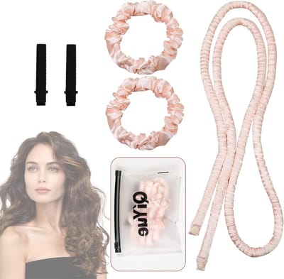 Nachtelijke krullen zonder hitte, ideaal voor alle haartypes en lengtes, perfect voor schouderlang en langer haar, comfortabel slapen met mooie krullen.