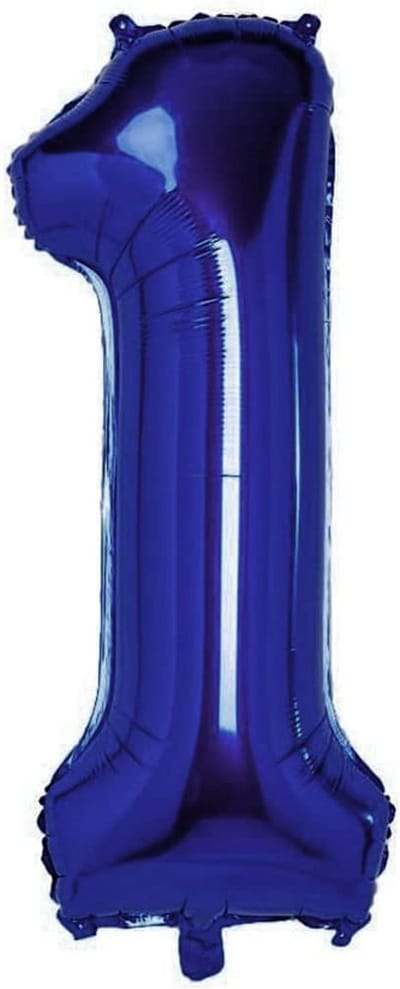 Gigantische Folieballon Cijfer 1 Donkerblauw 105cm voor Verjaardag en Jubileumversiering