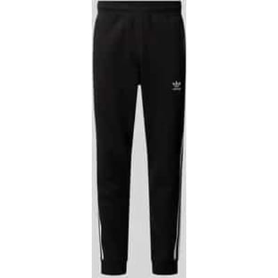 Regular fit sweatpants met labelstitching, model '3-STRIPES'
