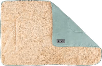 Scruffs Cosy - Zachte hondendeken - Tweezijdig te gebruiken met heerlijk zachte binnenvoering - 110 x 75cm - Sage Green