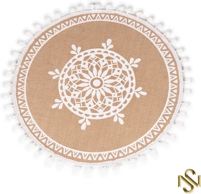San Naila - Ibiza-4-delig Placemats - Bohemian - Jute - Beige