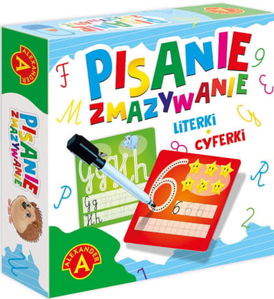 Alexander Pisanie Zmazywanie - Oefenboek - Letters & Cijfers - Uitwisbaar - Educatief Speelgoed - Vanaf 5 Jaar