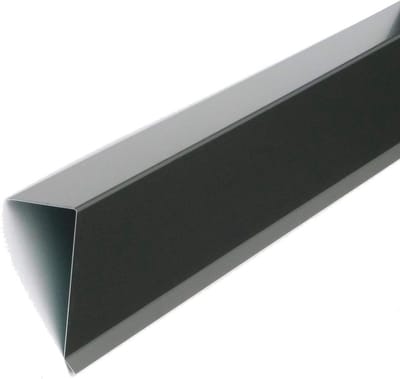 Aluminium Locatiehoek 2000 mm - Dakrandplaat 80 mm x 155 mm - Antraciet Grijs
