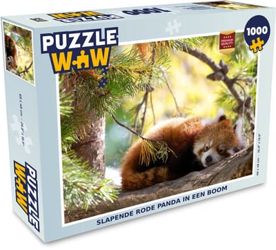 Puzzel Panda - Hout - Planten - Legpuzzel - Puzzel 1000 stukjes volwassenen