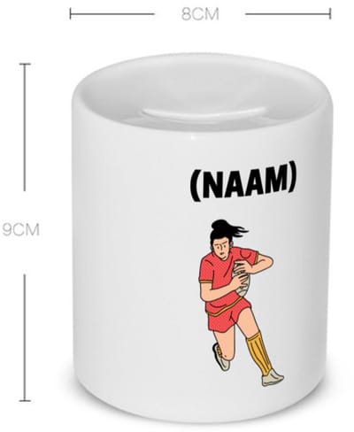 Akyol - rugby met eigen naam Spaarpot - Rugby - rugbyer - sport - 350 ML inhoud
