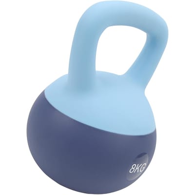 Zachte Kettlebell Zachte Basis Sterk Handvat Elastische Kettlebell voor Spier Training Blauw 8kg gray