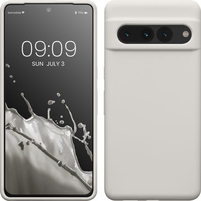 kwmobile telefoonhoesje geschikt voor Google Pixel 7 Pro - Hoesje met siliconen coating - Smartphone case in mat wit