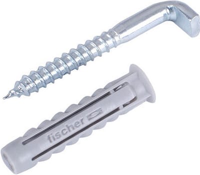 Pluggen met L-schroef SX Fischer D6xL30mm 8st
