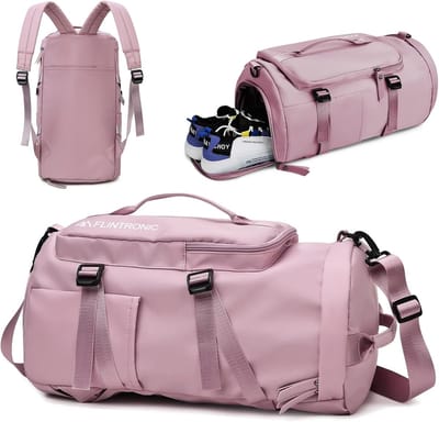 SnelShoppen - Vouwbare Sporttas voor Vrouwen, Waterdichte Duffle Bag met Schoencompartiment en Natvak, Grote Reis- en Sporttas van Hoogwaardige Oxford