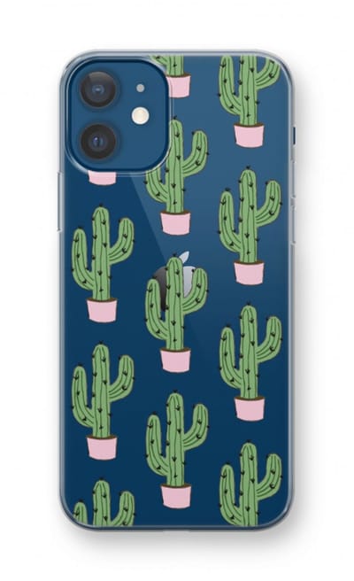 Case Company® - Hoesje geschikt voor iPhone 12 hoesje - Cactus Lover - Soft Cover Telefoonhoesje - Bescherming aan alle Kanten en Schermrand