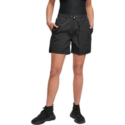 Urban Classics - Crinkle Nylon Korte broek - XS - Zwart
